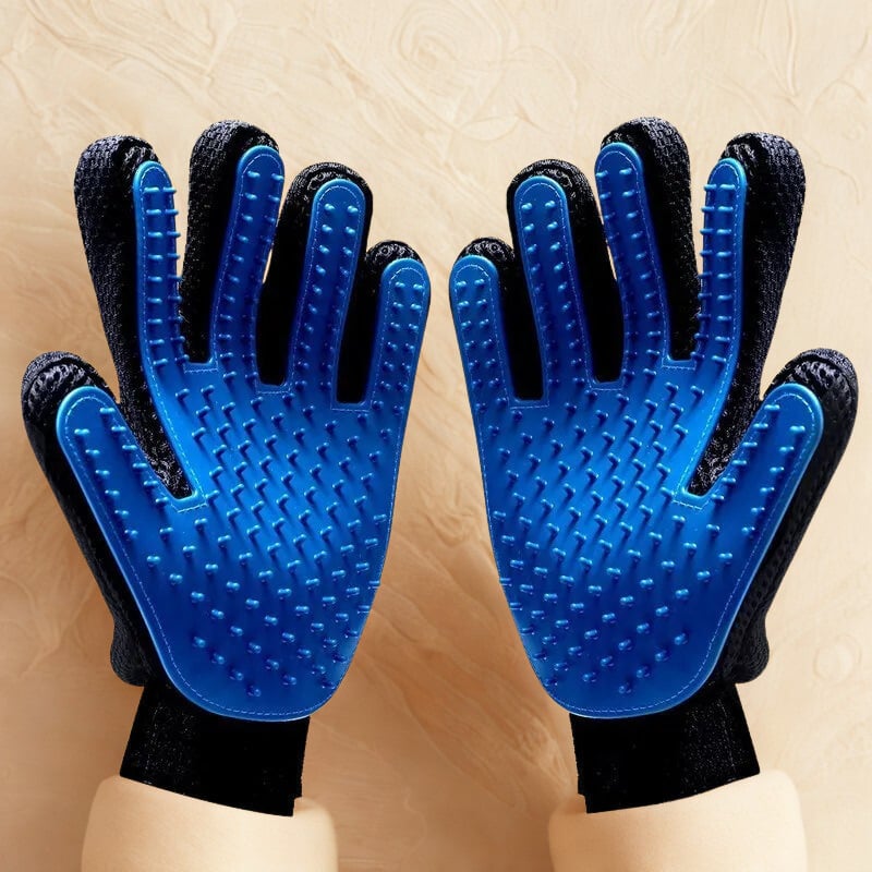 Gants de toilettage et d’épilation pour chiens et chats | Massage doux & poils retirés facilement